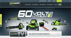 Desktop Screenshot of greenworkstools.ca