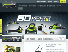 Tablet Screenshot of greenworkstools.ca